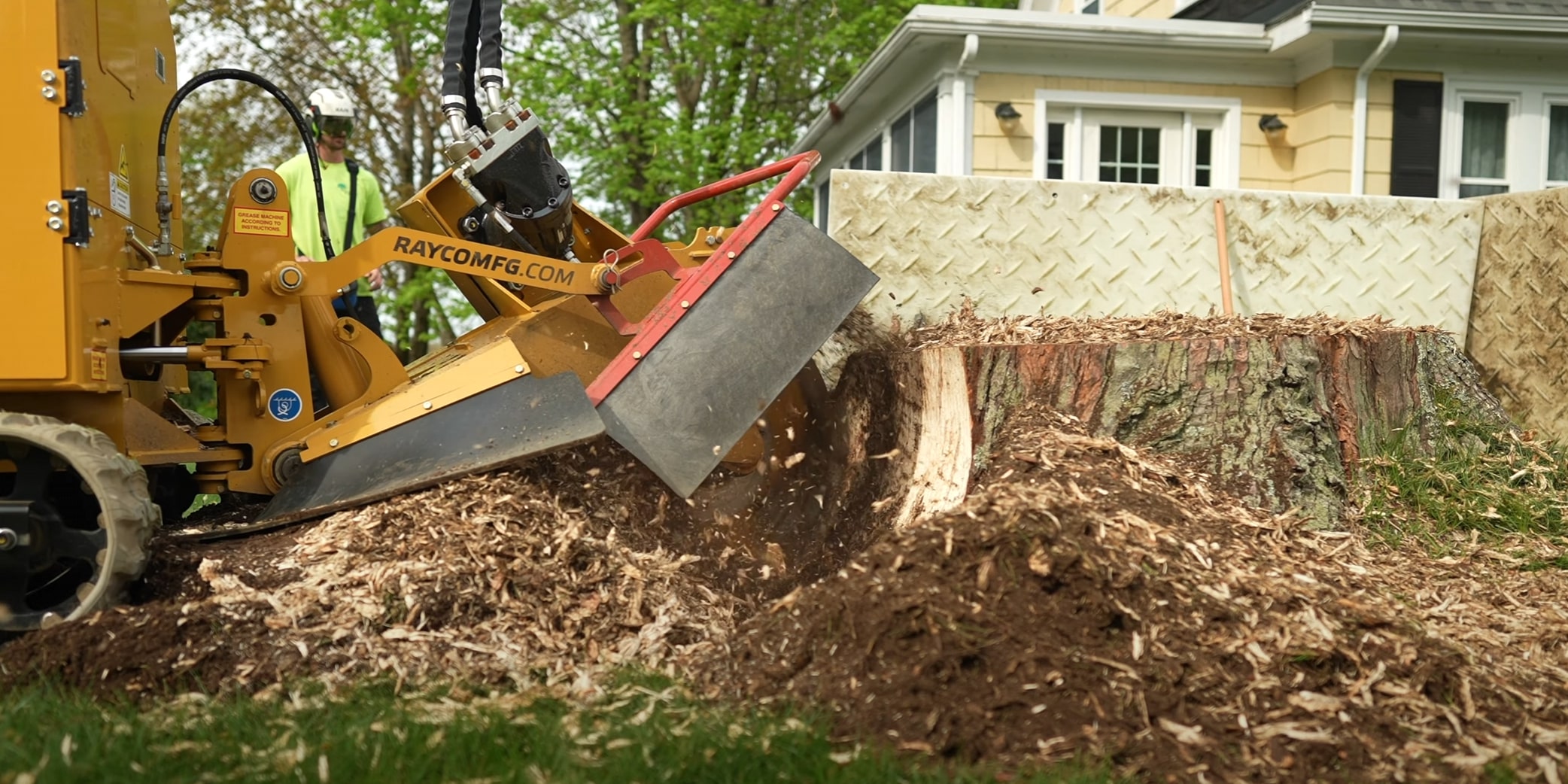 Stump grinding service removing tree stump in Pine Bluff, AR